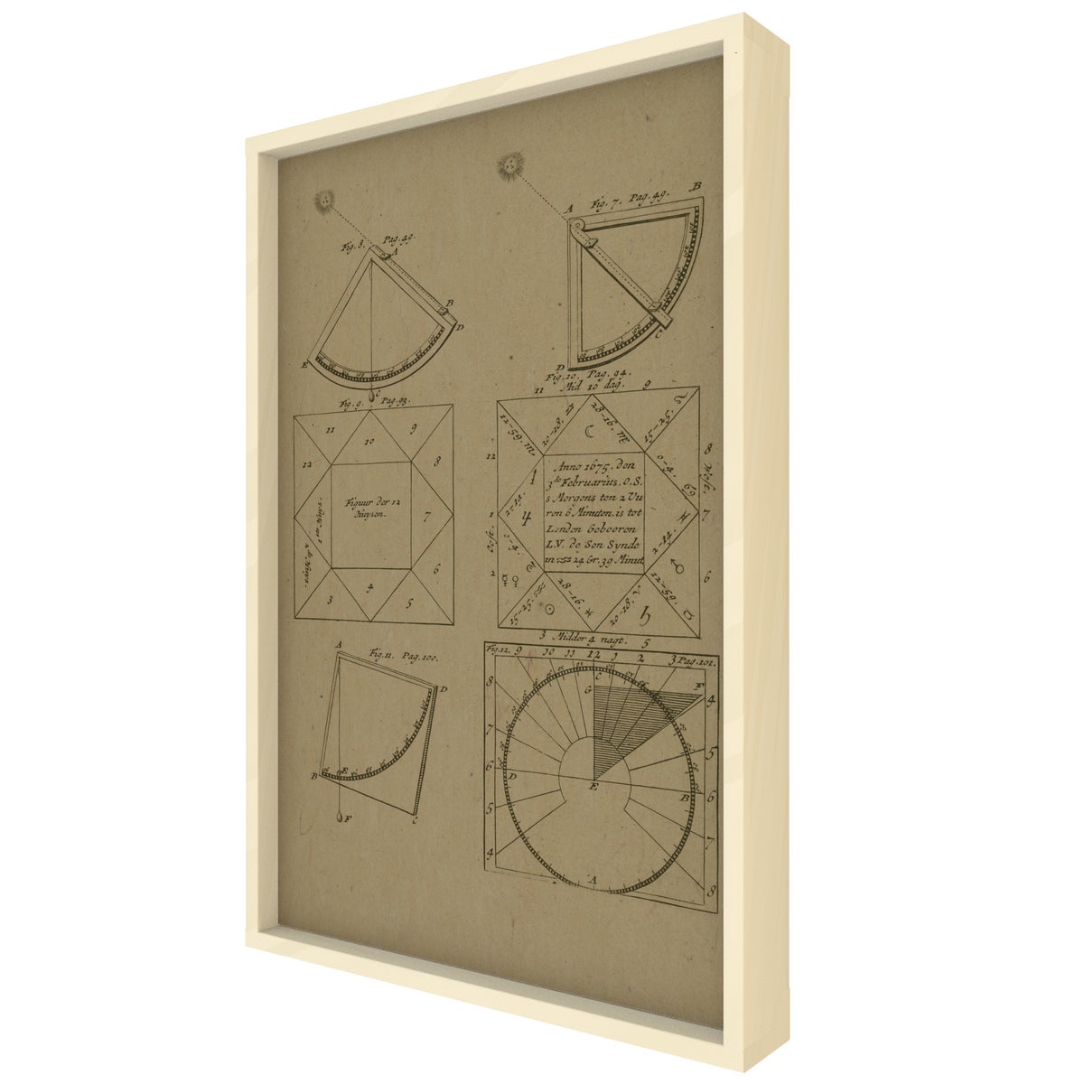 Sun Angle Geometry Hemp Panel