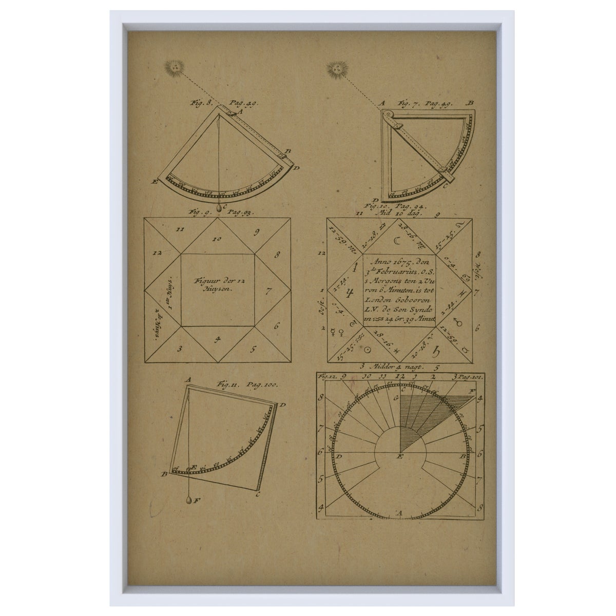 Sun Angle Geometry Hemp Panel