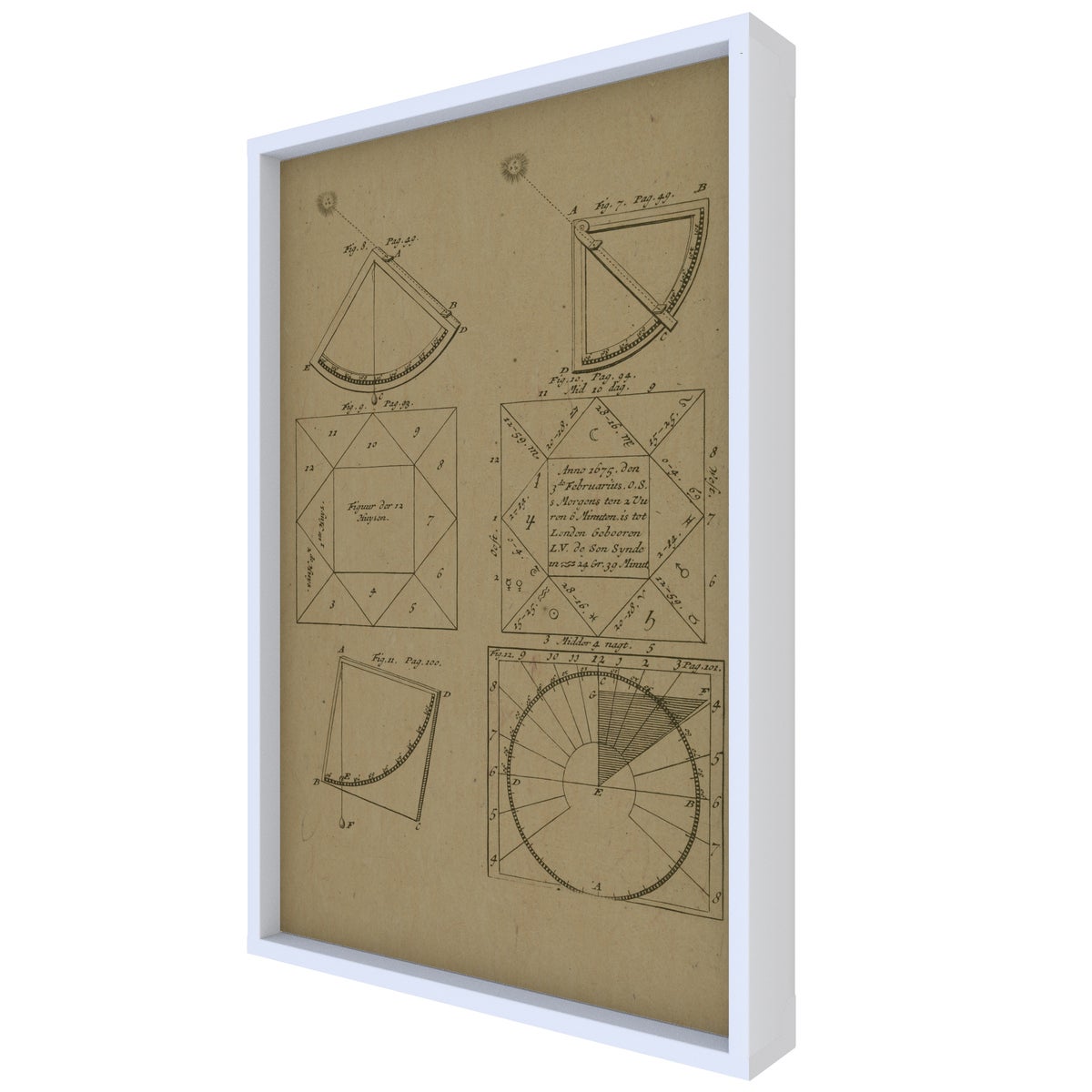 Sun Angle Geometry Hemp Panel