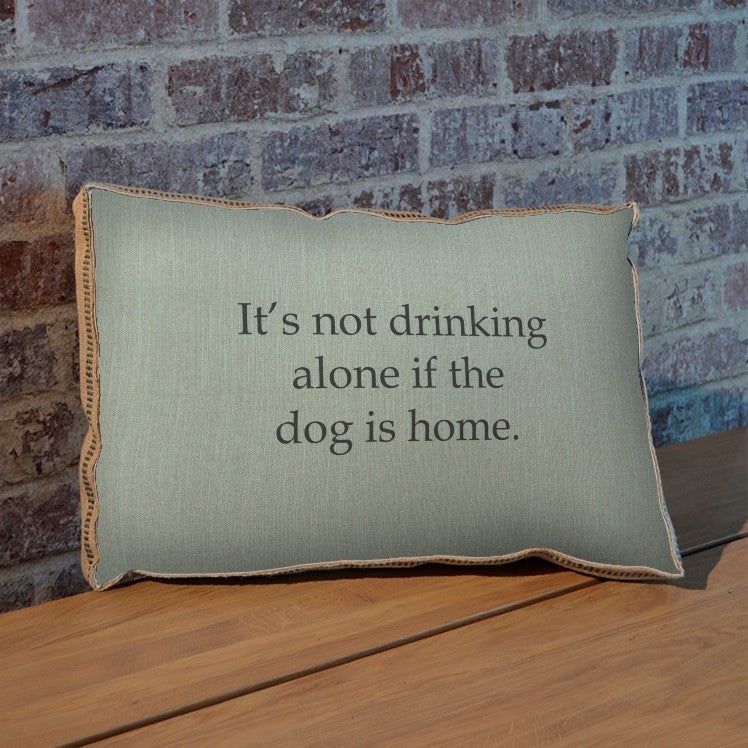 Dog top blueprint pillow