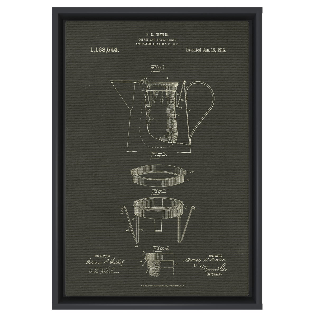 Coffee and Tea Strainer chalk finish