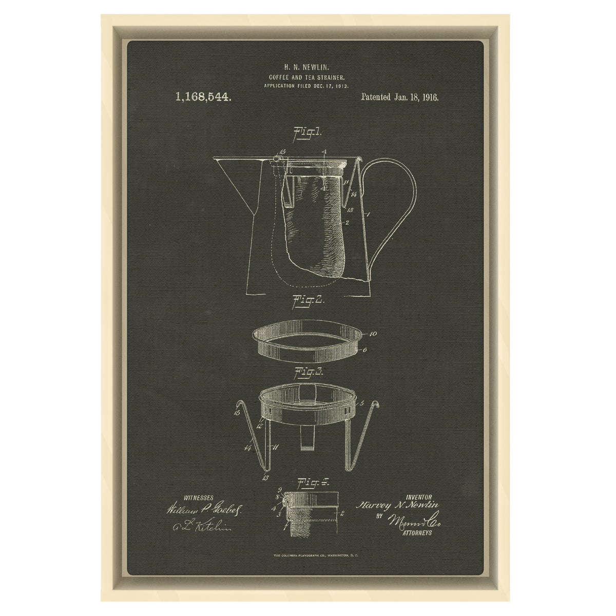 Coffee and Tea Strainer chalk finish