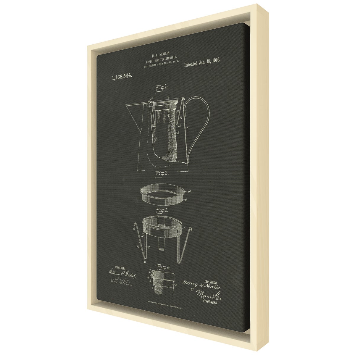 Coffee and Tea Strainer chalk finish