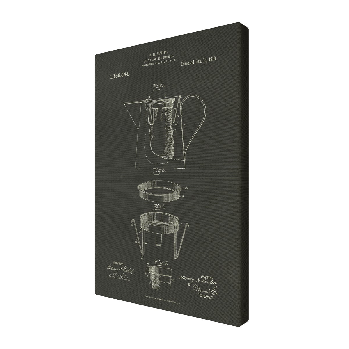Coffee and Tea Strainer chalk finish