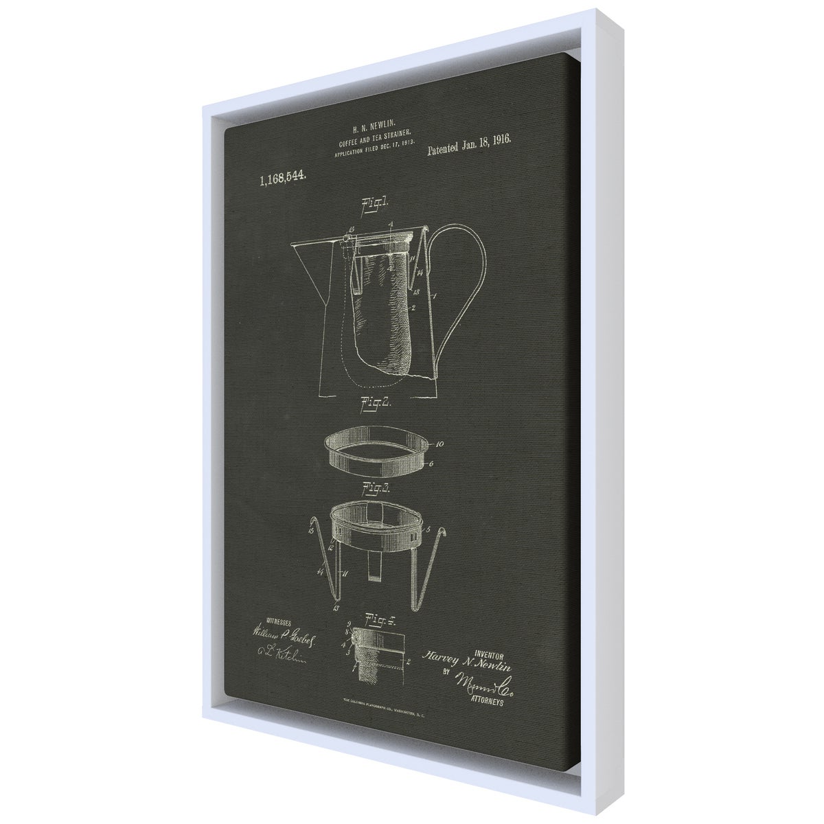 Coffee and Tea Strainer chalk finish