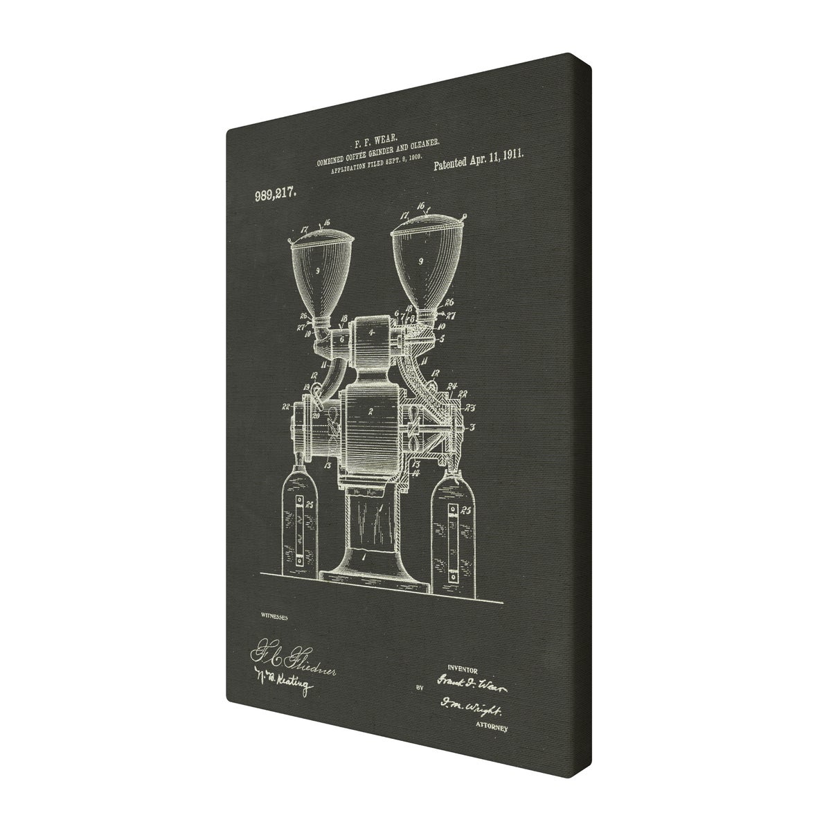 Coffee grinder chalk finish