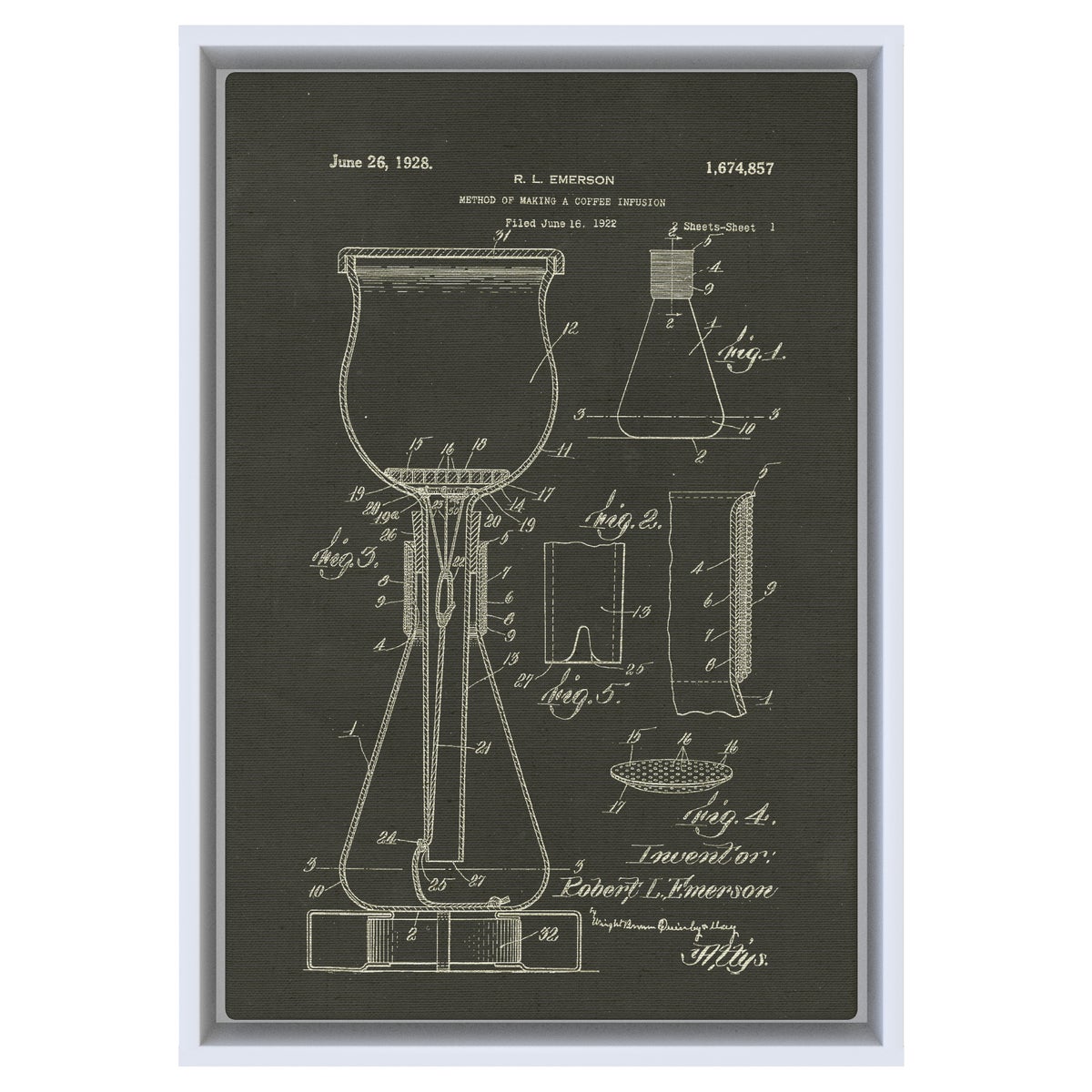 Coffee Infuser chalk finish