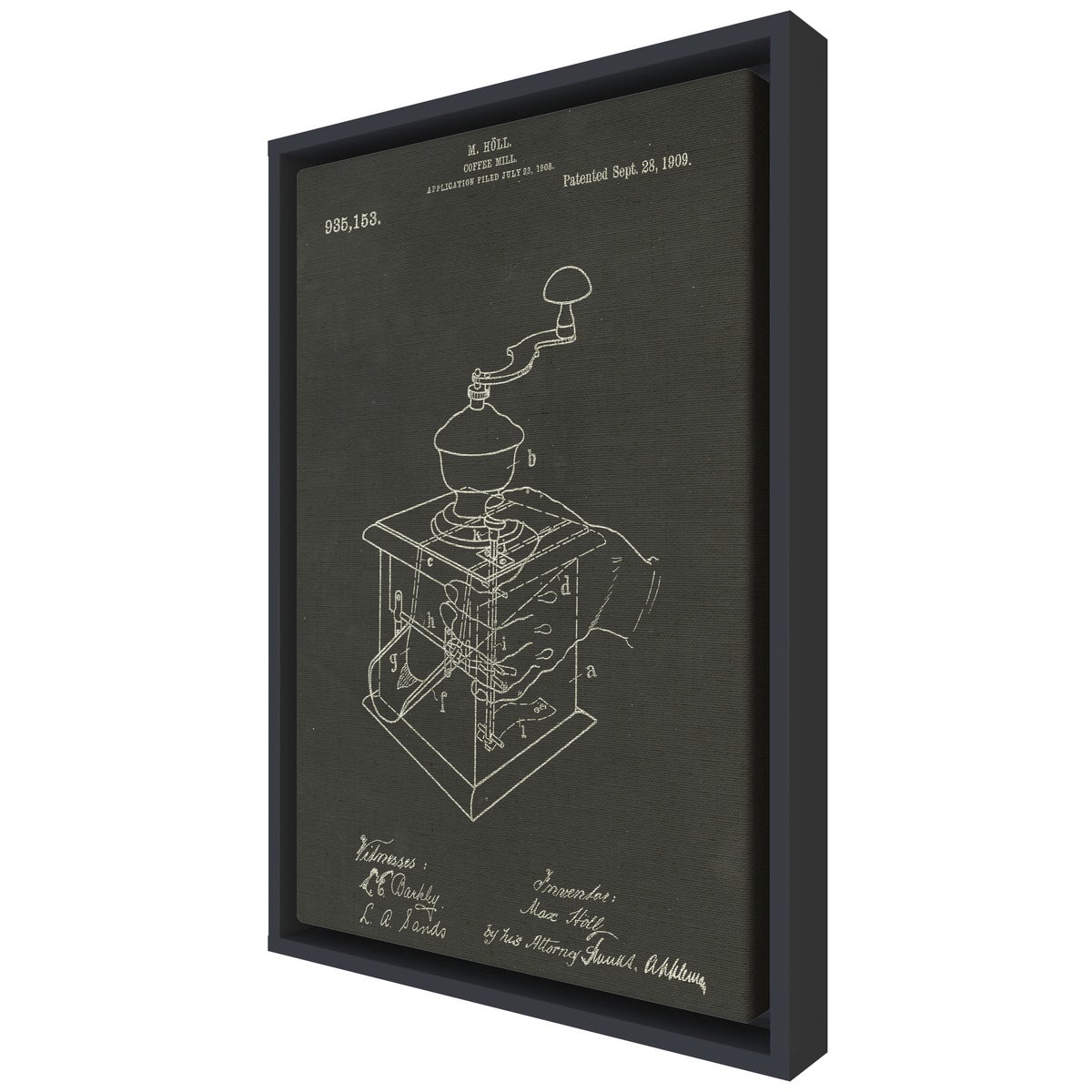 Coffee Mill chalk finish