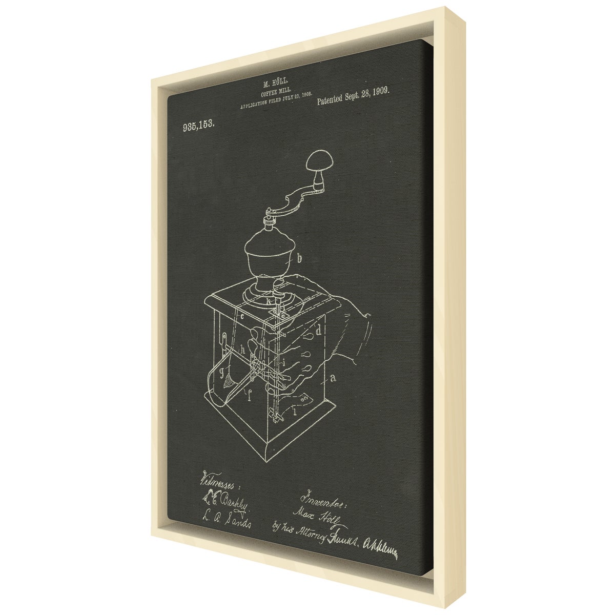 Coffee Mill chalk finish