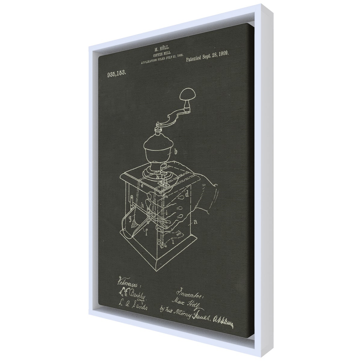 Coffee Mill chalk finish
