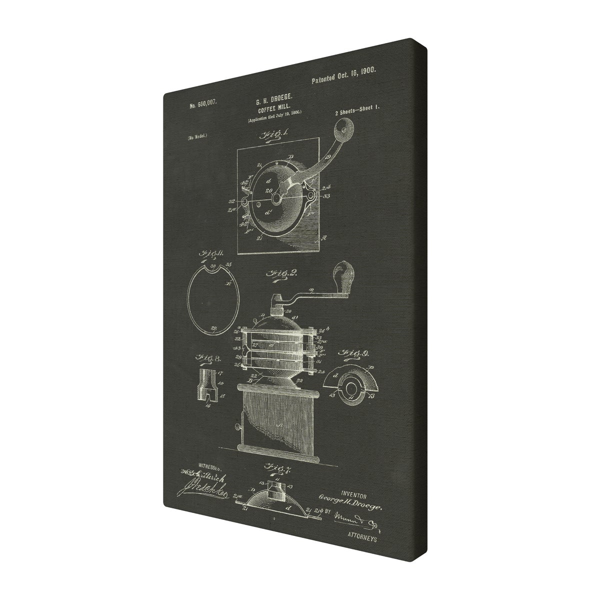 Droege Coffee Mill chalk finish