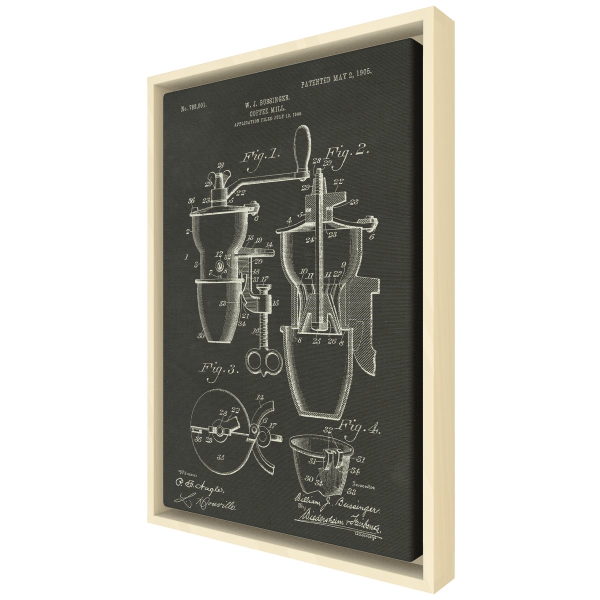 Bussinger Coffee Mill chalk finish