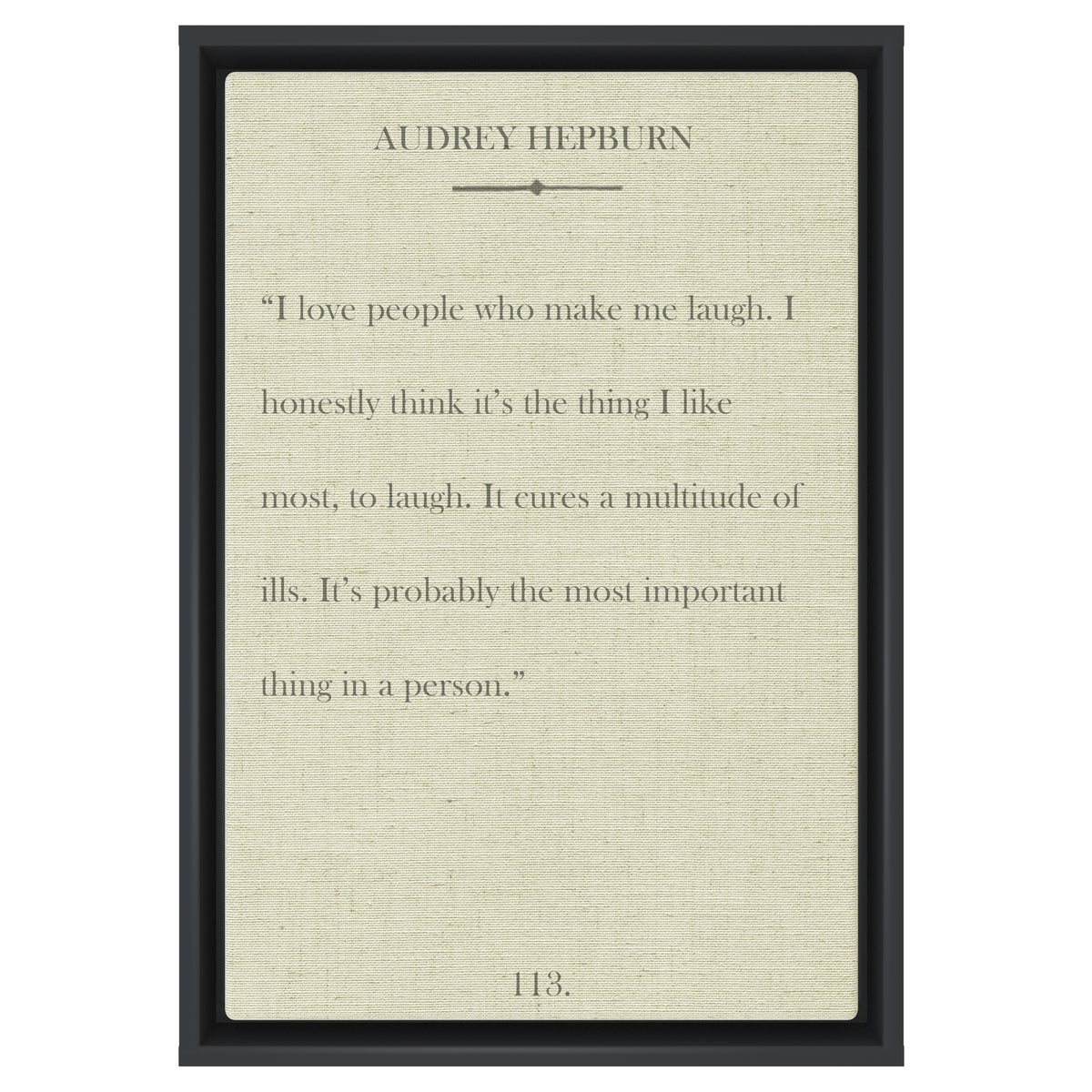Hepburn I love people