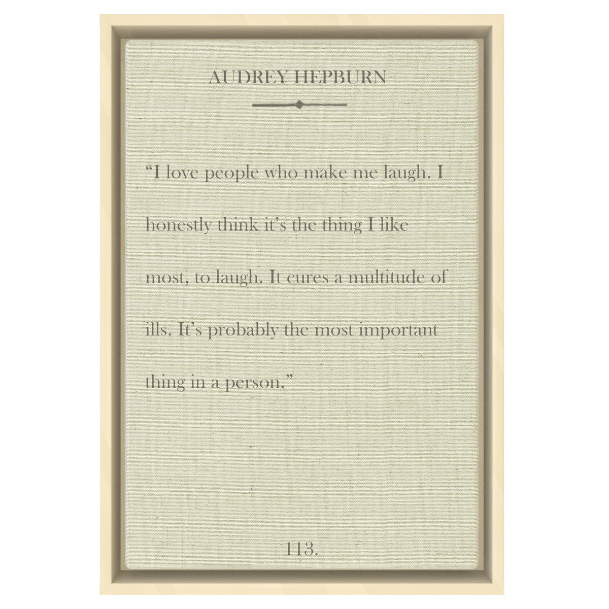 Hepburn I love people