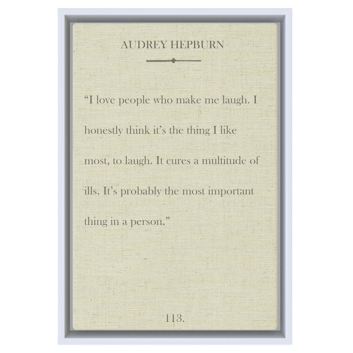 Hepburn I love people