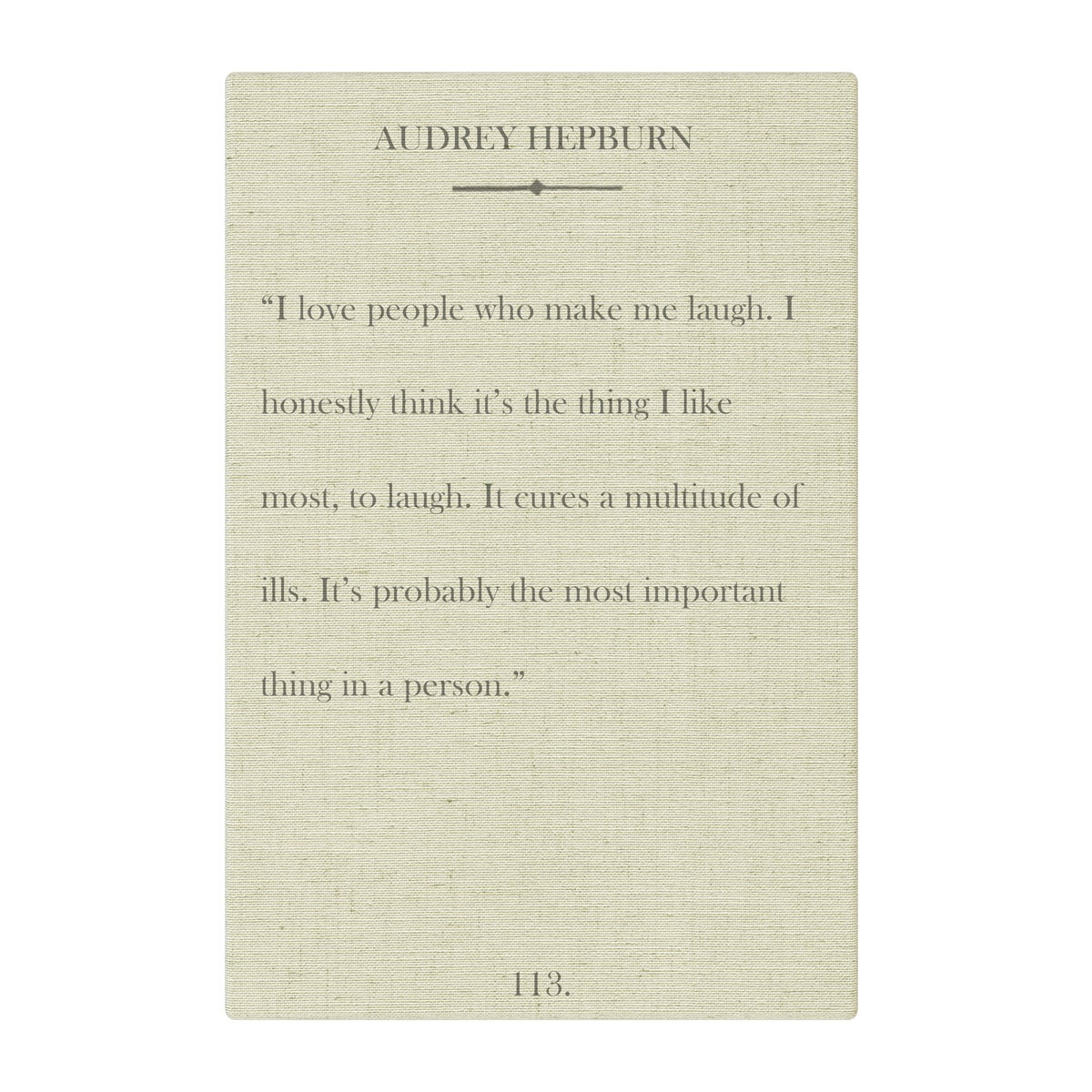 Hepburn I love people