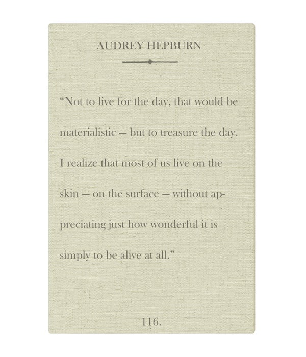 Hepburn Not to live