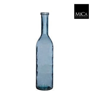 Rioja bottle glass l. blue - 7x29.5"