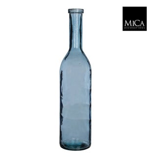 Rioja bottle glass l. blue - 8.25x39.5"
