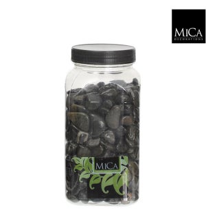 Stones black bottle 650ml - 3x3x6.25"