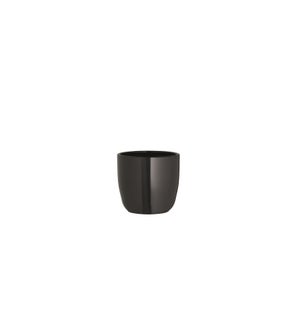 Tusca pot round black - 5.75x5.5"