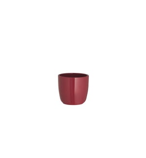 Tusca pot round d. red - 5.75x5.5"
