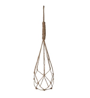 Yula pot holder hanging brown - 5.25x27.5"