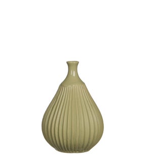 Corda Vase 5.25x7.25" Light Green