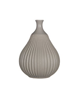 Corda Vase 6.25x8.75" Light Grey