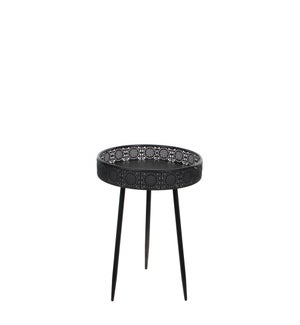 Lagune table round black - 15.75x22.75"