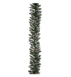 Empress garland green frosted TIPS 140  - 6'x13"