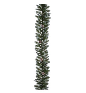 Empress garland green frosted TIPS 210  - 9'x13"