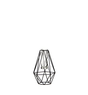 Single flower diamond black - 4.25x4x6.75"