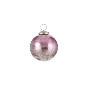 Bauble glass lilac - 3.25"