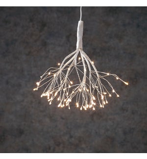 Outdoor LED Twinkling Dandelion B/O on timer 80L Classic White - 8"