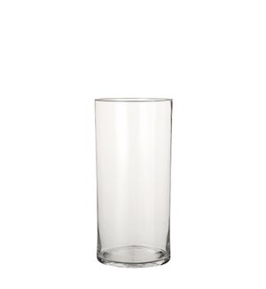 Carly vase cylinder glass - 7.5x15.75"