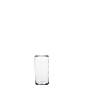 Carly vase cylinder glass - 3.5x6"
