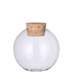 Jillian vase glass - 8x8.25"