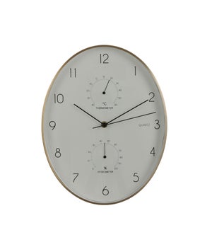 Andy wall clock white - 10.75x1.75x13.75"
