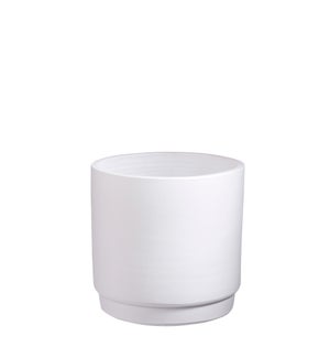 Saar pot round white - 9.5x9.5"