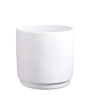 Saar pot round white - 12.5x12.25"