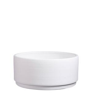 Saar bowl round white - 14.25x6.25"