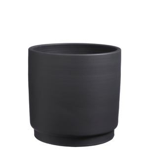 Saar pot round black - 12.5x12.25"