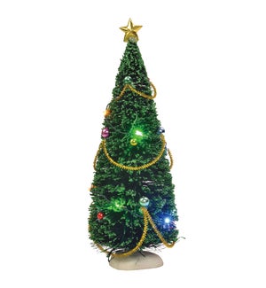 Christmas tree with lights battery operated - 9"
