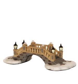 Bridge with lights battery operated - 8.25x3.75x2.25"