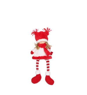Doll girl red - 5.5x3.25x14.25"