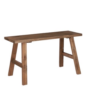 Bold bench recycled wood brown - 31.5x14.5x17.25"