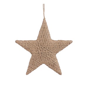 Ornament star brown - 8x0.75"