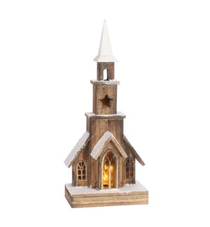 Church brown battery operated - 8.25x4.75x19"
