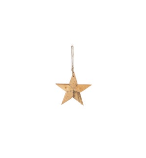 Ornament star brown - 6"